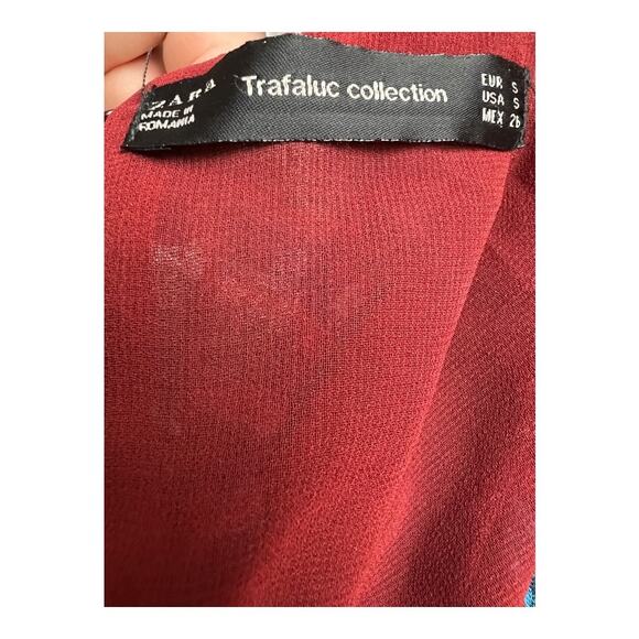 Zara Trafaluc Collection Women's Tunic Mini Dress Small Patchwork boho Indie - Picture 7 of 8